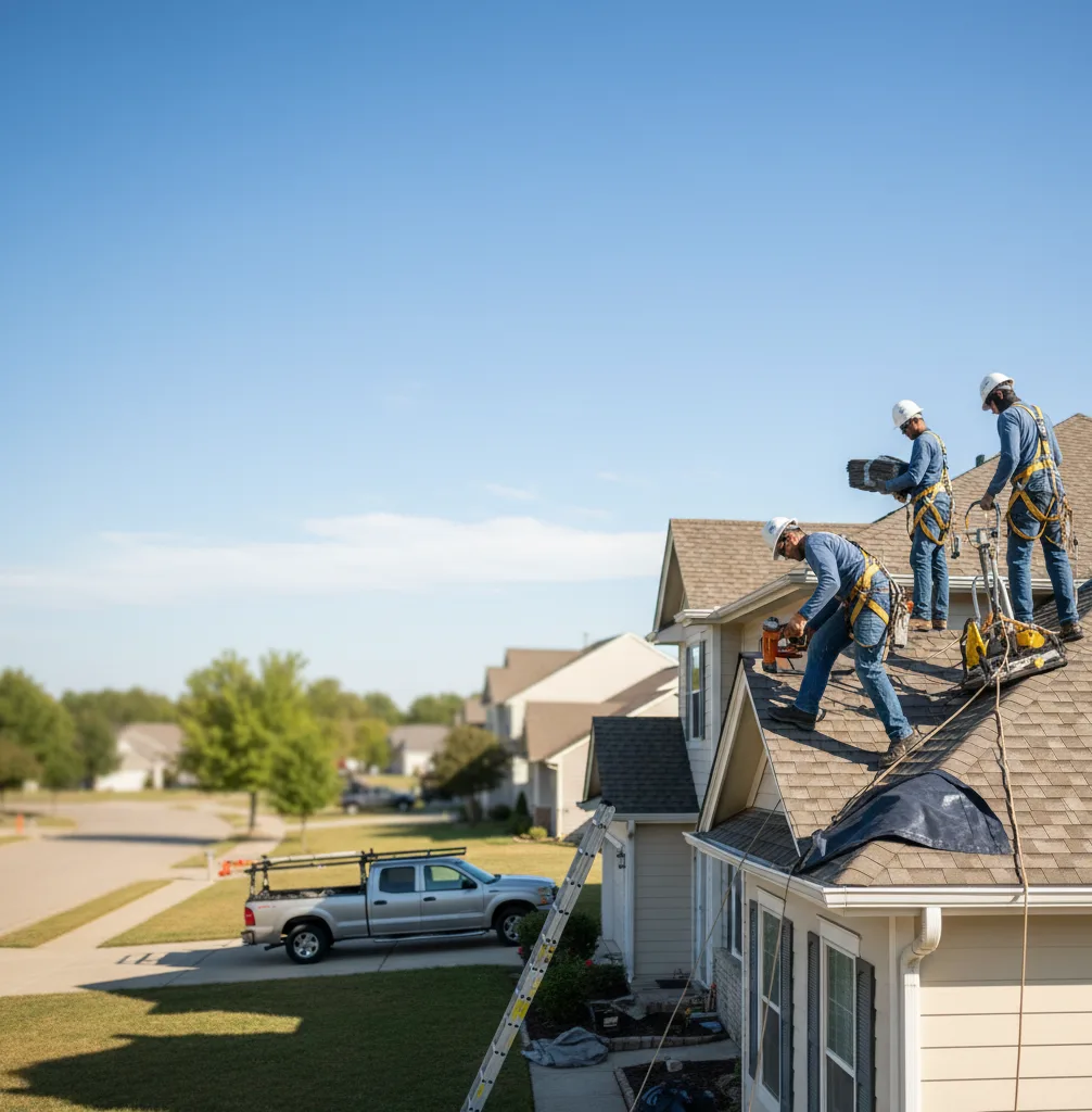 Roof Repair in Hallsville